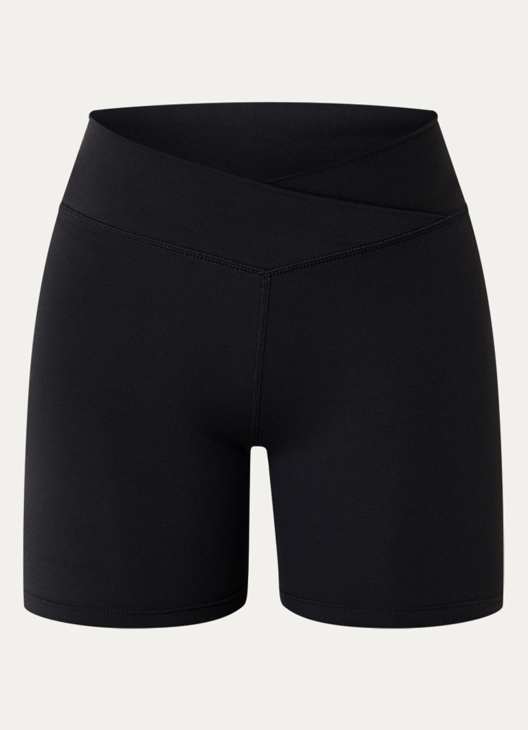 TALA Dames DayFlex high waist skinny fit korte trainingsshort met logo in de kleur Zwart, maat: M