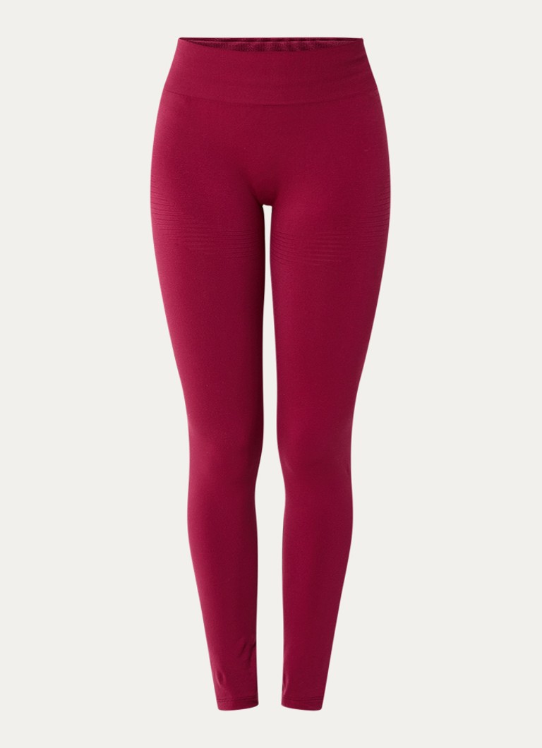 TALA Dames Sculpt Seamless high waist skinny fit trainingslegging in de kleur Kersenrood, maat: M