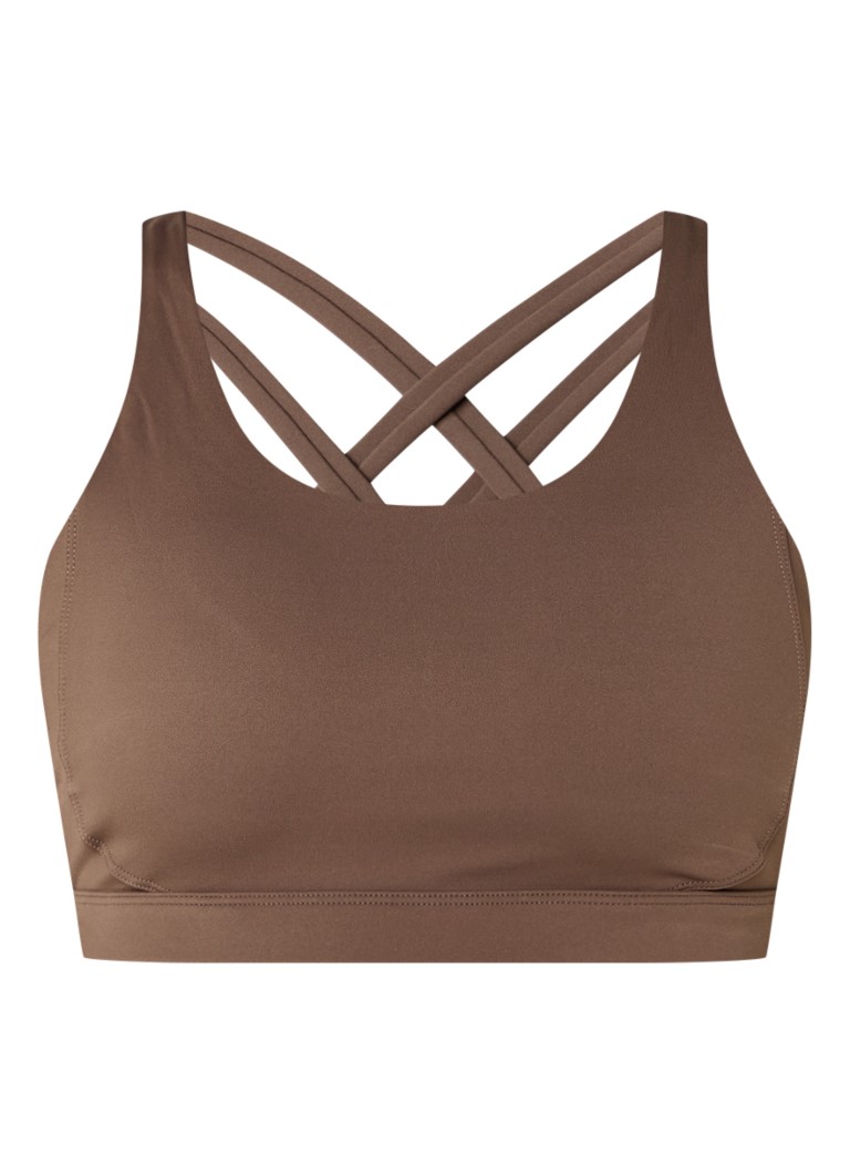 TALA Dames SkinLuxe sport bh met medium support in de kleur Bruin, maat: S