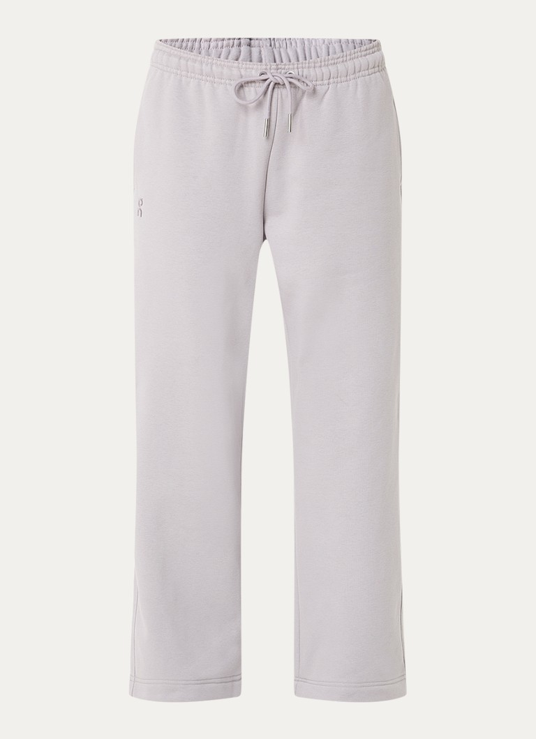 On Dames Club Collective high waist straight fit joggingbroek met steekzakken in de kleur Taupe, maat: M