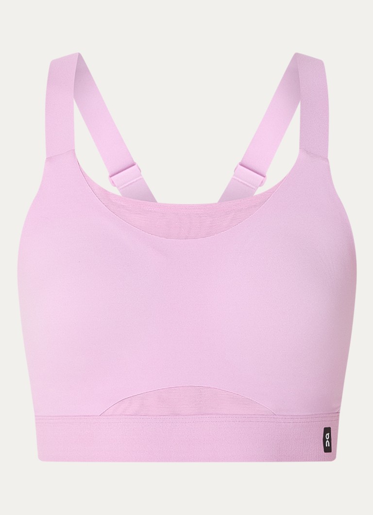 On Dames Performance sport bh met medium support in de kleur Roze, maat: S