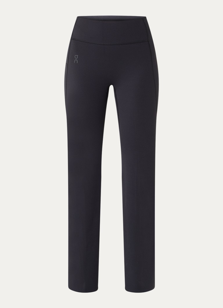 On Dames Studio high waist flared fit trainingslegging met logo in de kleur Zwart, maat: XL