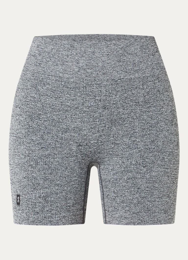 On Dames Studio high waist skinny fit trainingslegging met logo in de kleur Grijs, maat: L