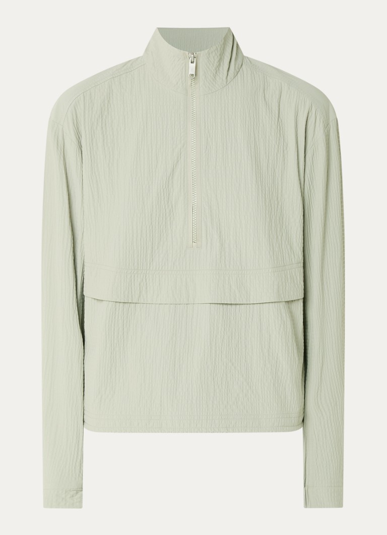On Dames Courtside Eaze pullover met halve rits in de kleur Lindegroen, maat: XS