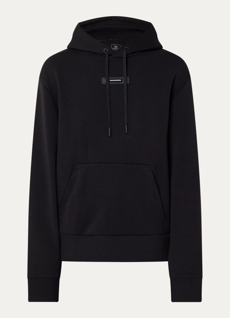 On Dames Focus hoodie met logo in de kleur Zwart, maat: M