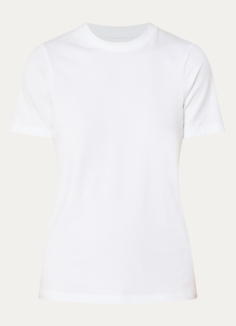 On Dames Trainings T-shirt ronde hals in de kleur Wit, maat: XS