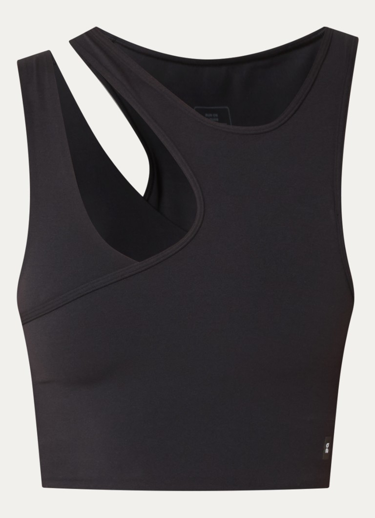 On Dames Studio sport bh met medium support in de kleur Zwart, maat: S