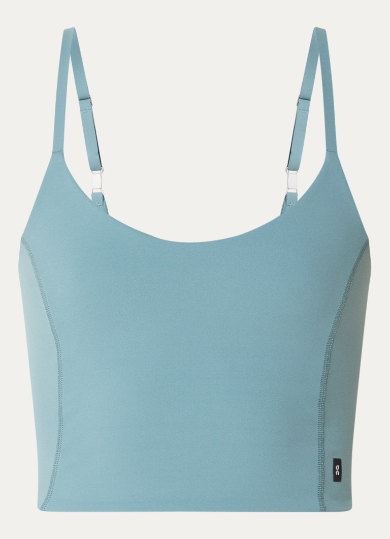 On Dames Studio singlet met light support in de kleur Zeegroen, maat: M