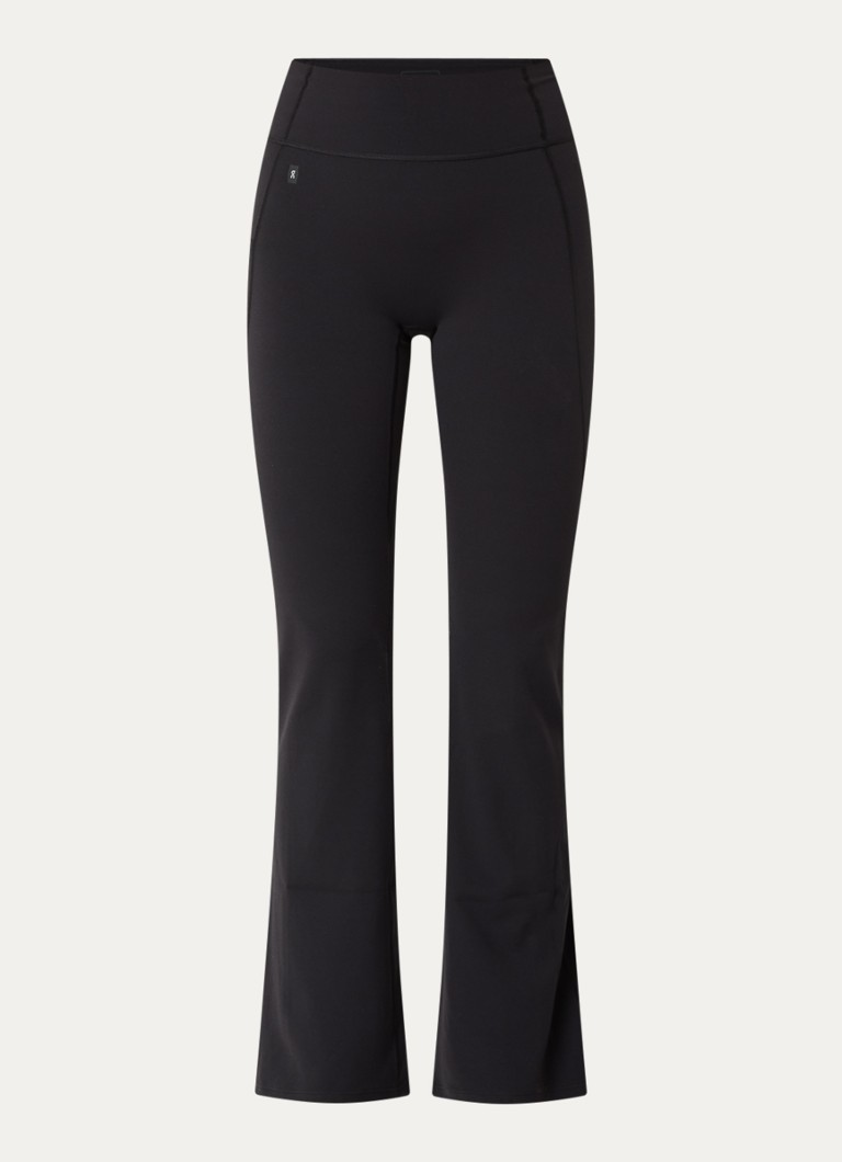 On Dames Studio high waist flared legging met logo in de kleur Zwart, maat: S