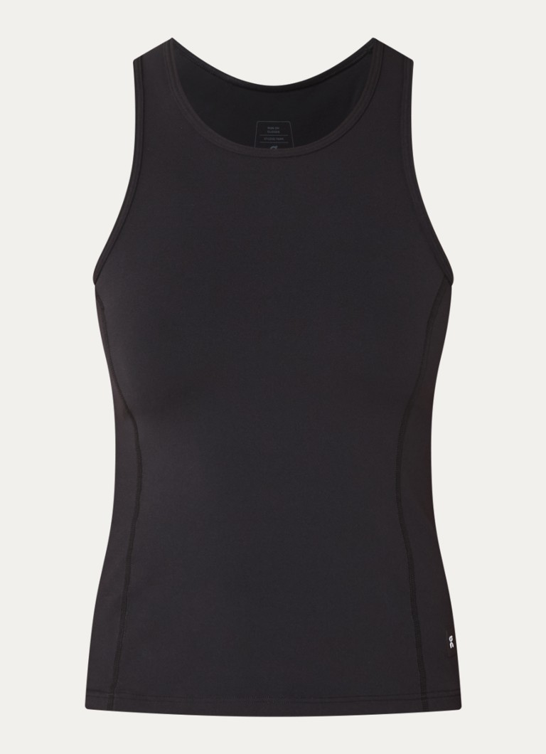 On Dames Studio tanktop met ronde hals in de kleur Zwart, maat: XL