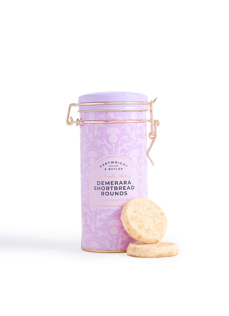 Cartwright & Butler Shortbread koekjes met demerarasuiker in blik 150 gram Beige - Deal