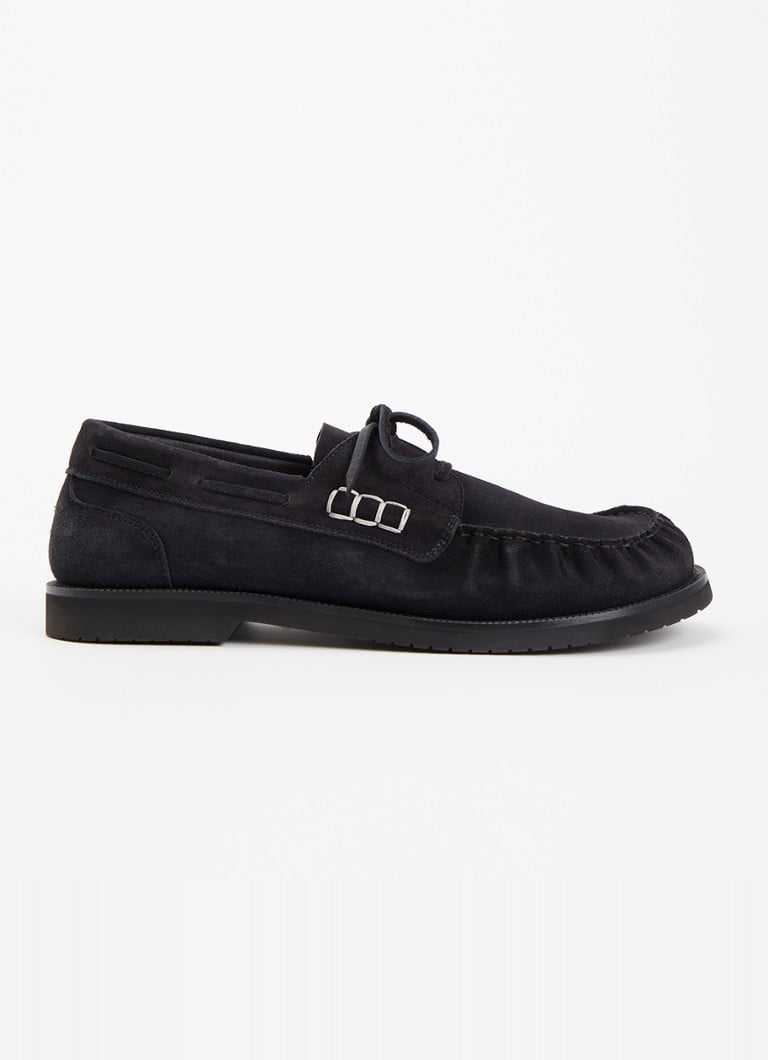 J.W. Anderson Heren Loafer bootschoen van suède in de kleur Zwart, maat: 45