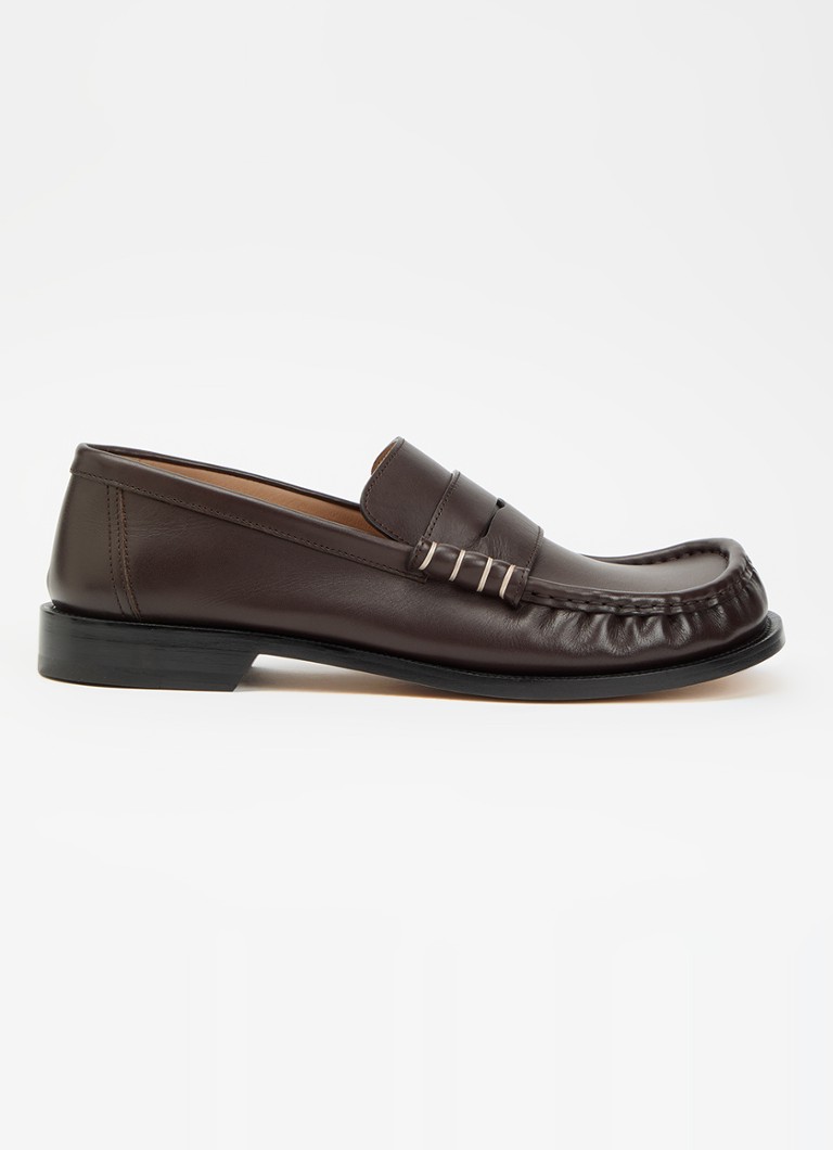 J.W. Anderson Heren Loafer van kalfsleer in de kleur Chocoladebruin, maat: 42
