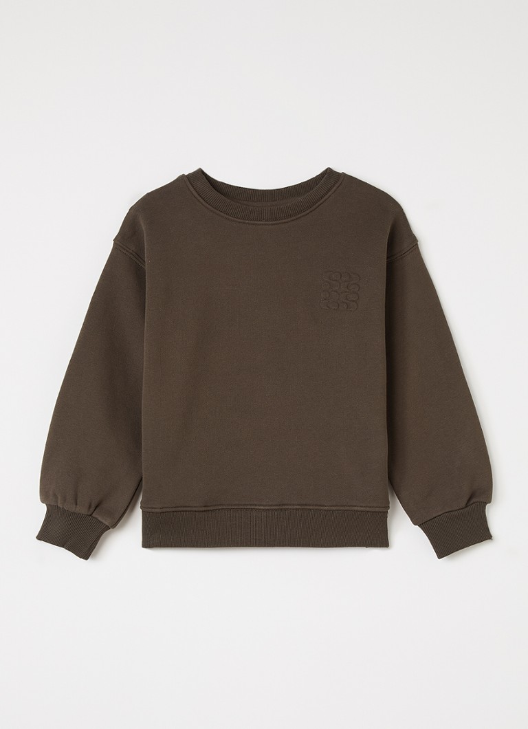 Sofie Schnoor Meisjes Elis sweater met print in de kleur Bruin, maat: 128