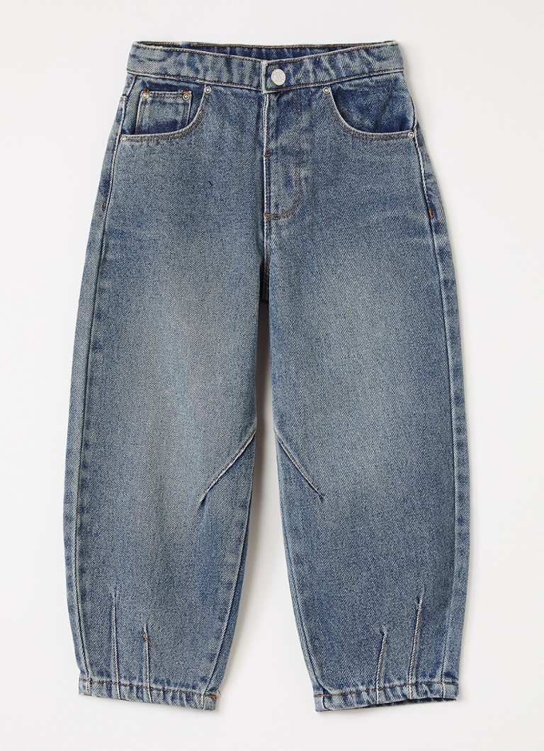 Sofie Schnoor Havana balloon jeans met donkere wassing in de kleur Indigo, maat: 116
