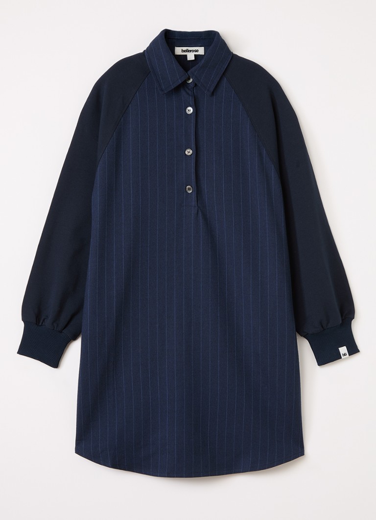 Bellerose Meisjes Air tuniekjurk met krijtstreep in de kleur Donkerblauw, maat: 140