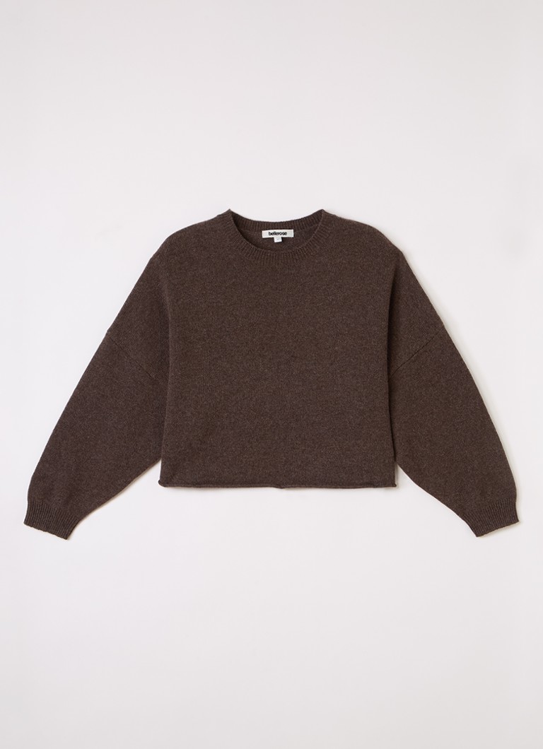 Bellerose Meisjes Gimah fijngebreide oversized pullover in de kleur Donkerbruin, maat: 164