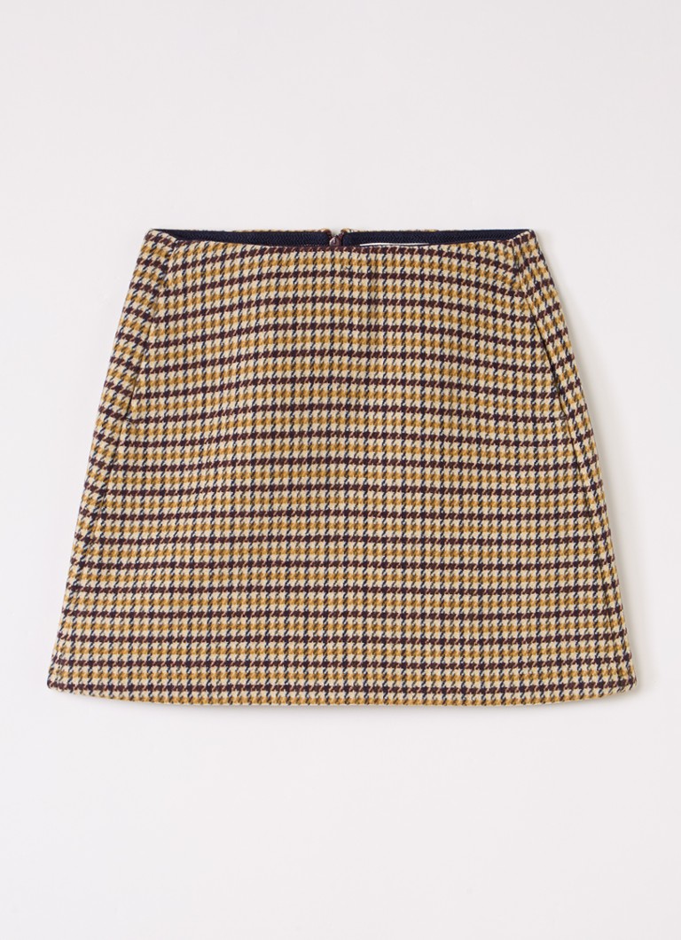 Bellerose Meisjes Parise minirok in wolblend in de kleur Mosterd, maat: 140