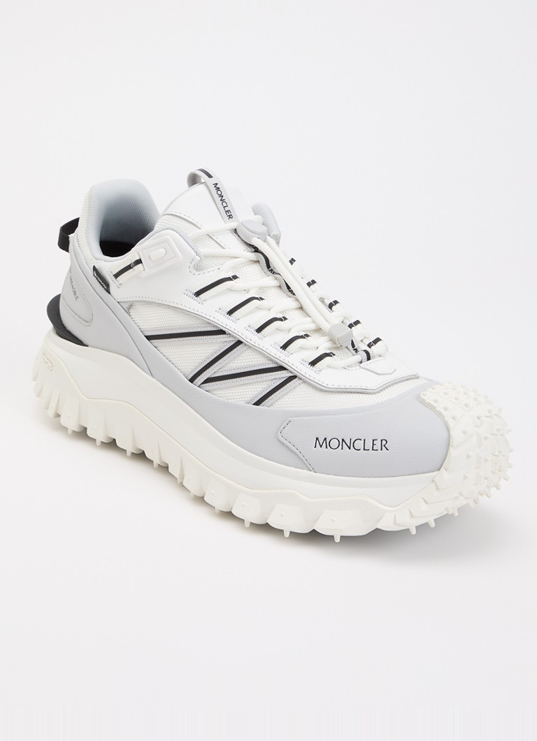 Moncler Heren Trailgrip Gore-Tex sneaker met leren details in de kleur Wit, maat: 42