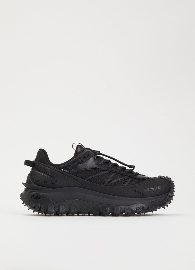 Moncler Heren Trailgrip Gore-Tex sneaker met leren details in de kleur Zwart, maat: 43
