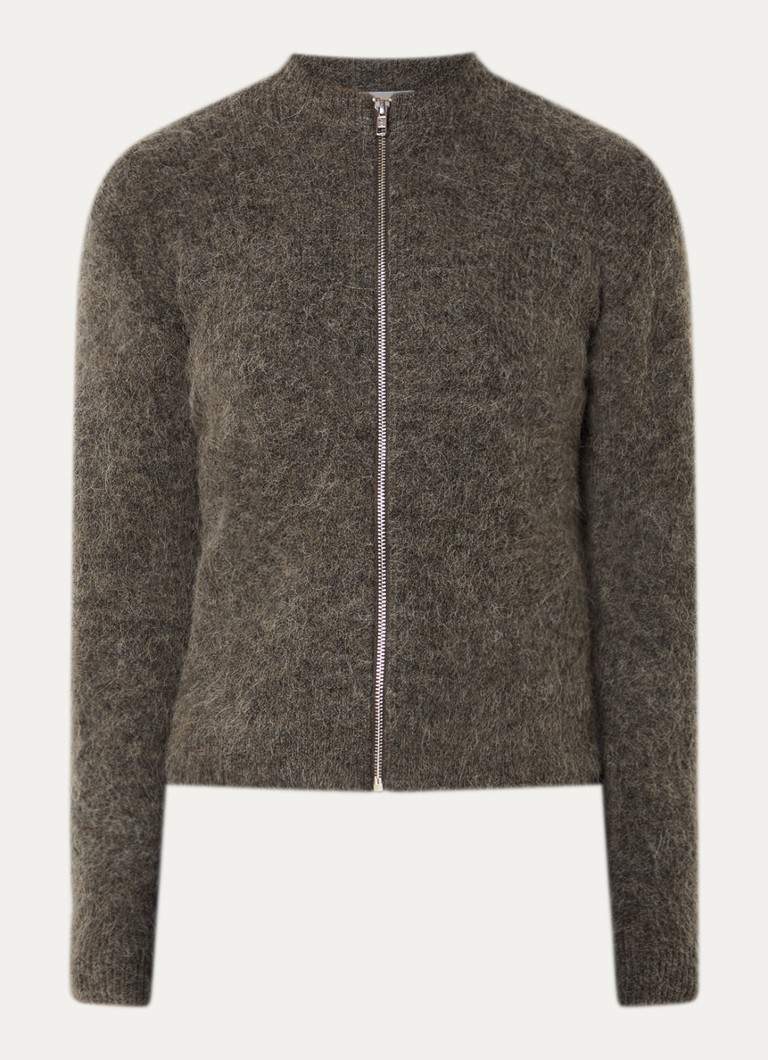Boii Studios Dames Milla fijngebreid vest in wolblend in de kleur Donkergrijs, maat: S/M
