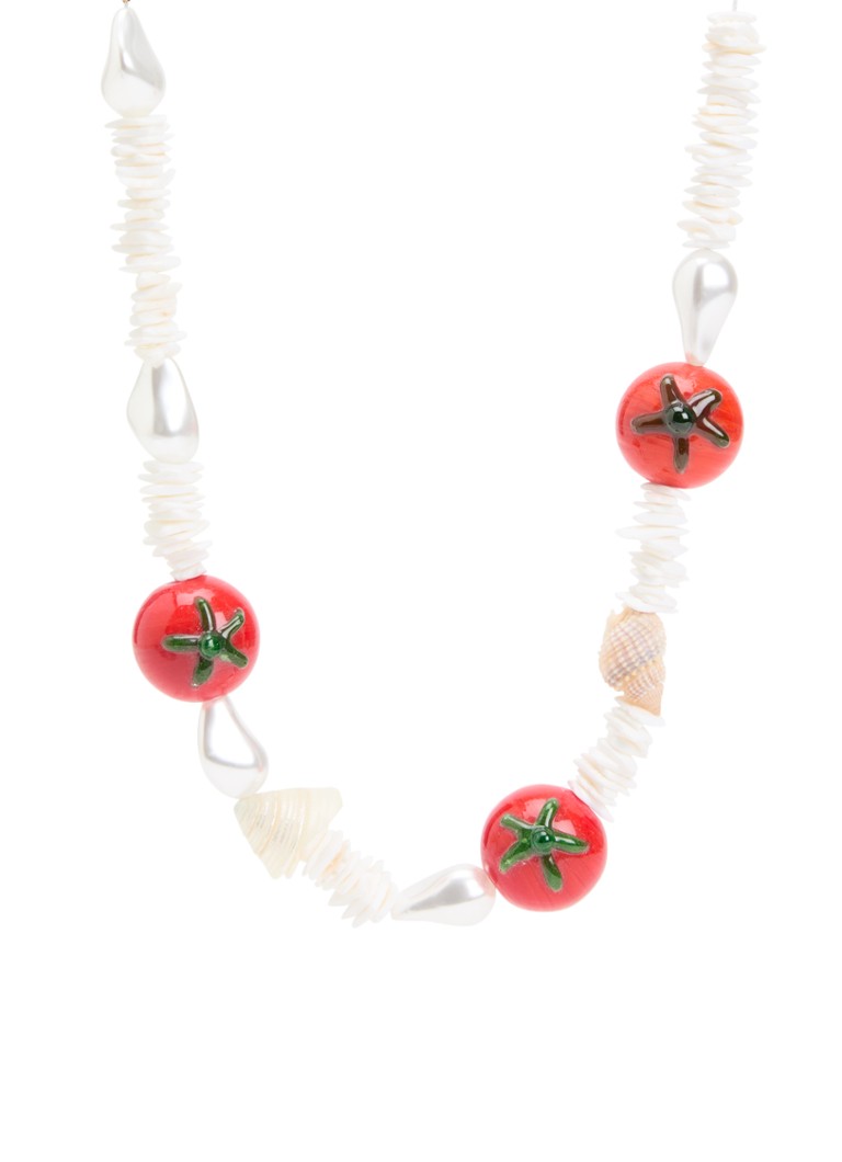 Babs The Label Dames Pomodoro Pearl ketting verguld