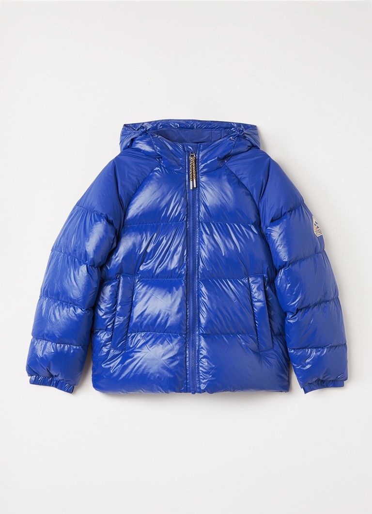 PYRENEX Jongens Sten puffer jack met donsvulling en logo in de kleur Kobaltblauw, maat: 176