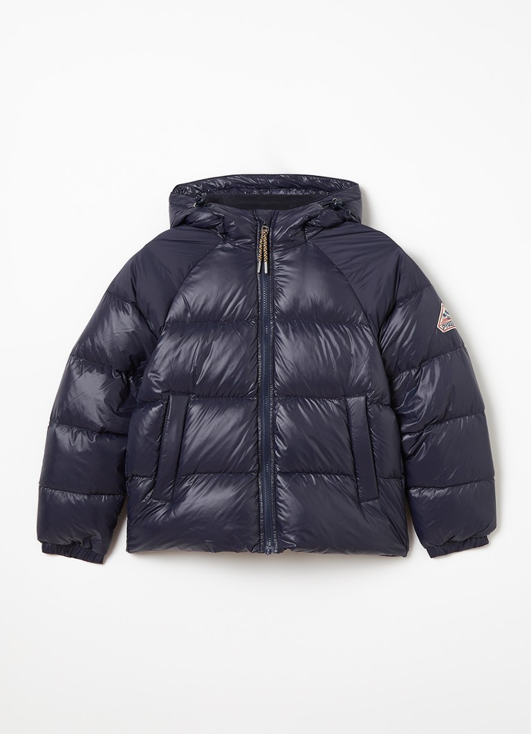 PYRENEX Jongens Sten puffer jack met donsvulling en logo in de kleur Donkerblauw, maat: 176