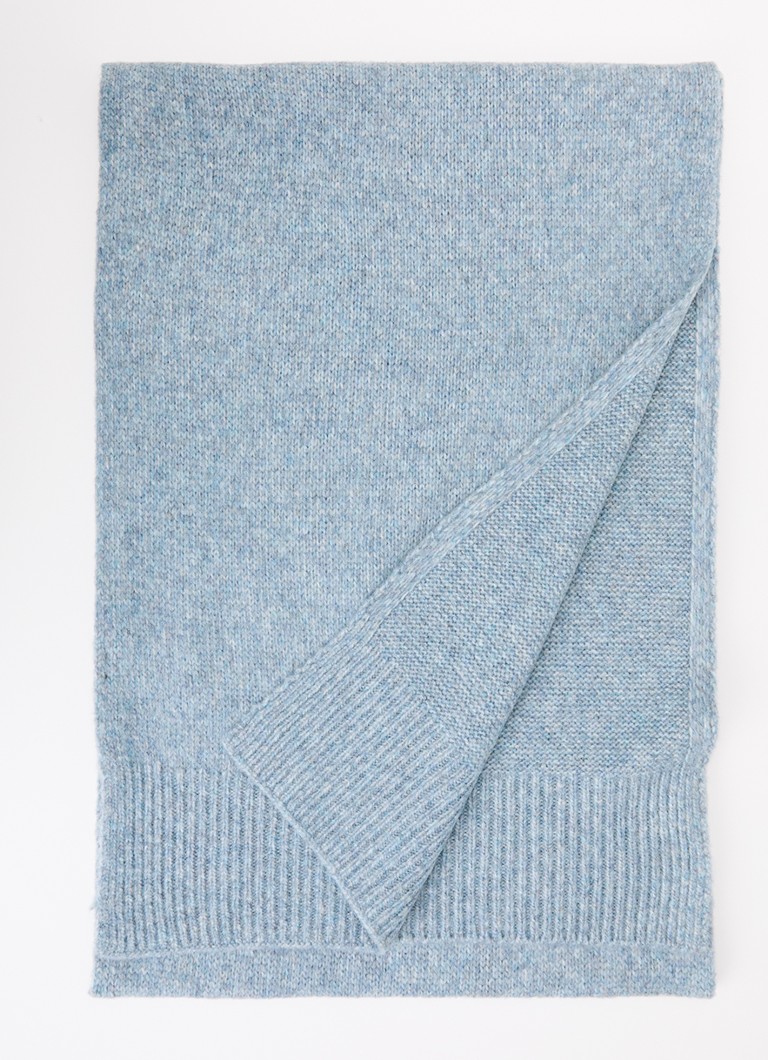 Fraas Dames Sjaal in scheerwolblend 200 x 35 cm in de kleur Lichtblauw, maat: 35/200
