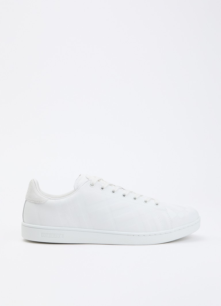 Burberry Heren Sneaker van leer met details van suède in de kleur Wit, maat: 44