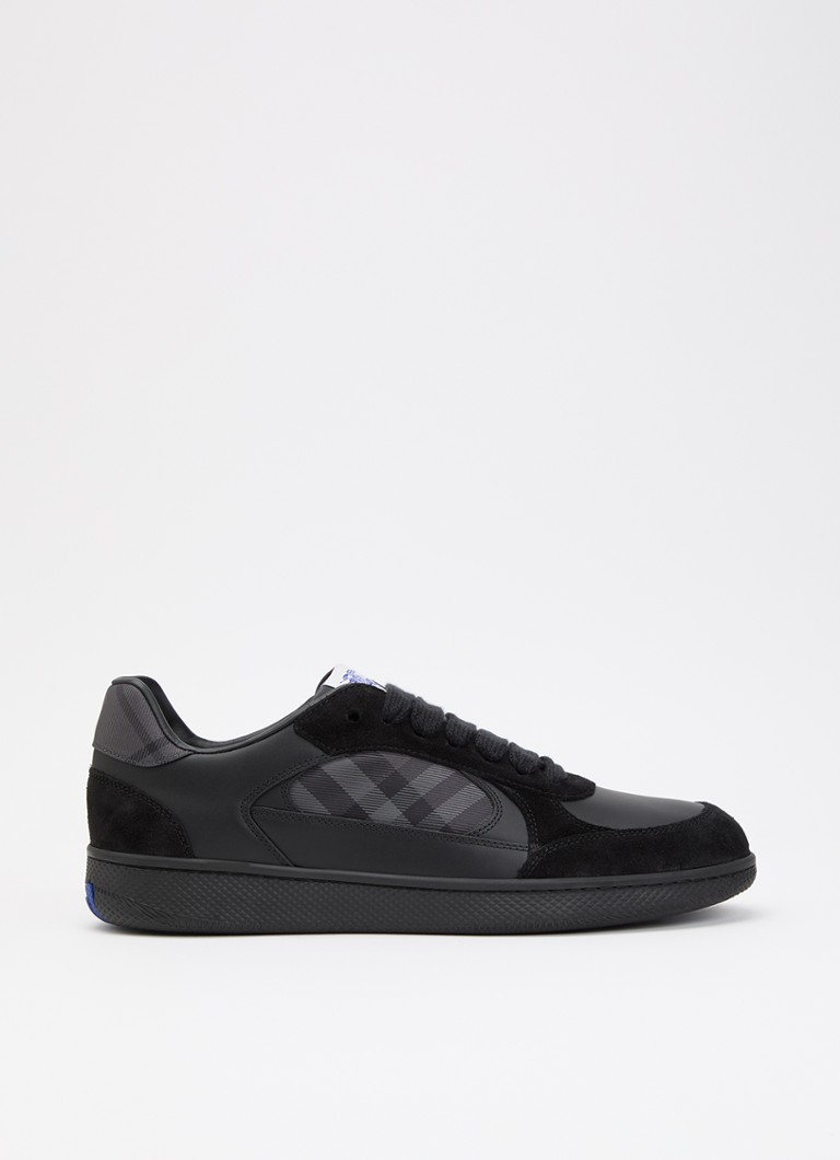 Burberry Heren Sneaker met ruitdessin in de kleur Zwart, maat: 45