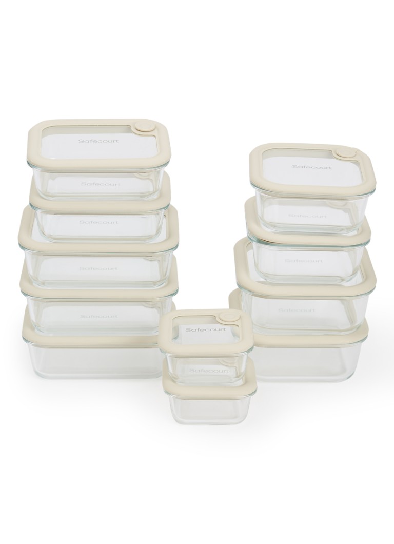 Safecourt Foodstorage vershouddoos set van 11 Beige - Deal