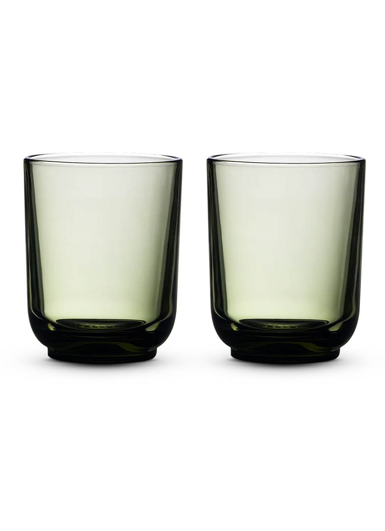 Fellow Pirch latte glas set van 2 Groen - Deal