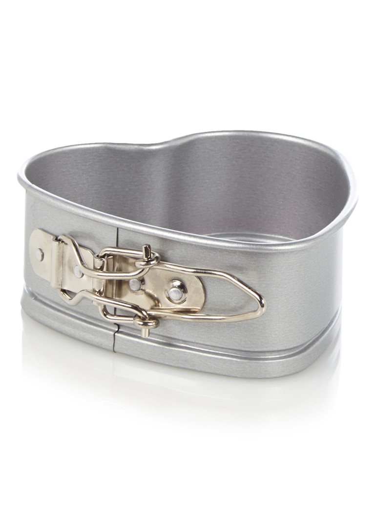 Patisse Mini Hart bakvorm 11 x 10 cm Zilver - Deal