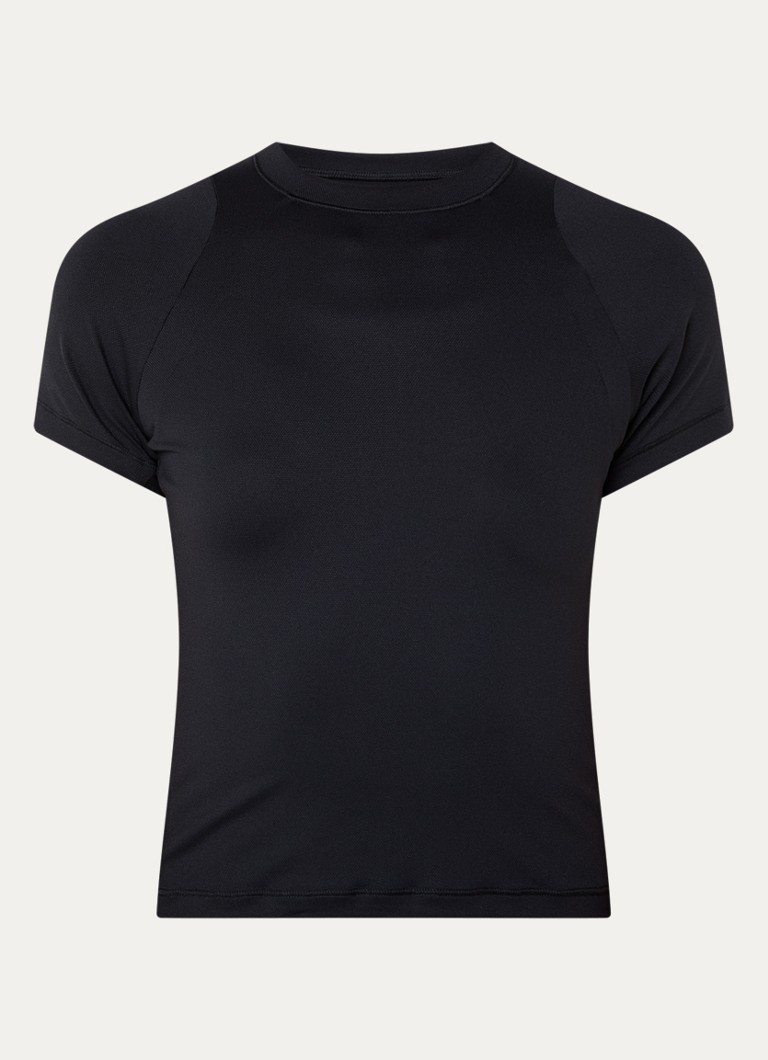 NikeSKIMS Dames Airy cropped trainings T-shirt met stretch in de kleur Zwart, maat: L