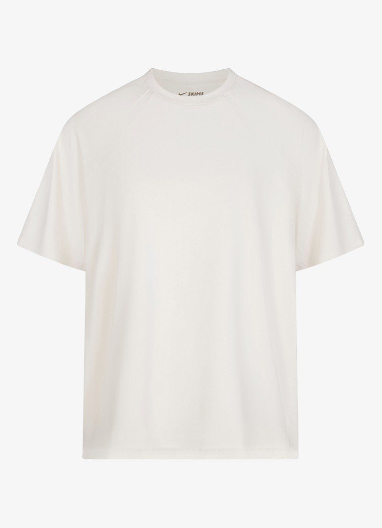 NikeSKIMS Dames Airy boyfriend oversized T-shirt met stretch in de kleur Ivoor, maat: XL