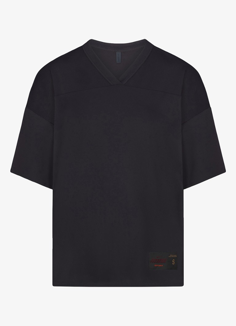 NikeSKIMS Dames Airy boyfriend oversized T-shirt met stretch in de kleur Zwart, maat: L