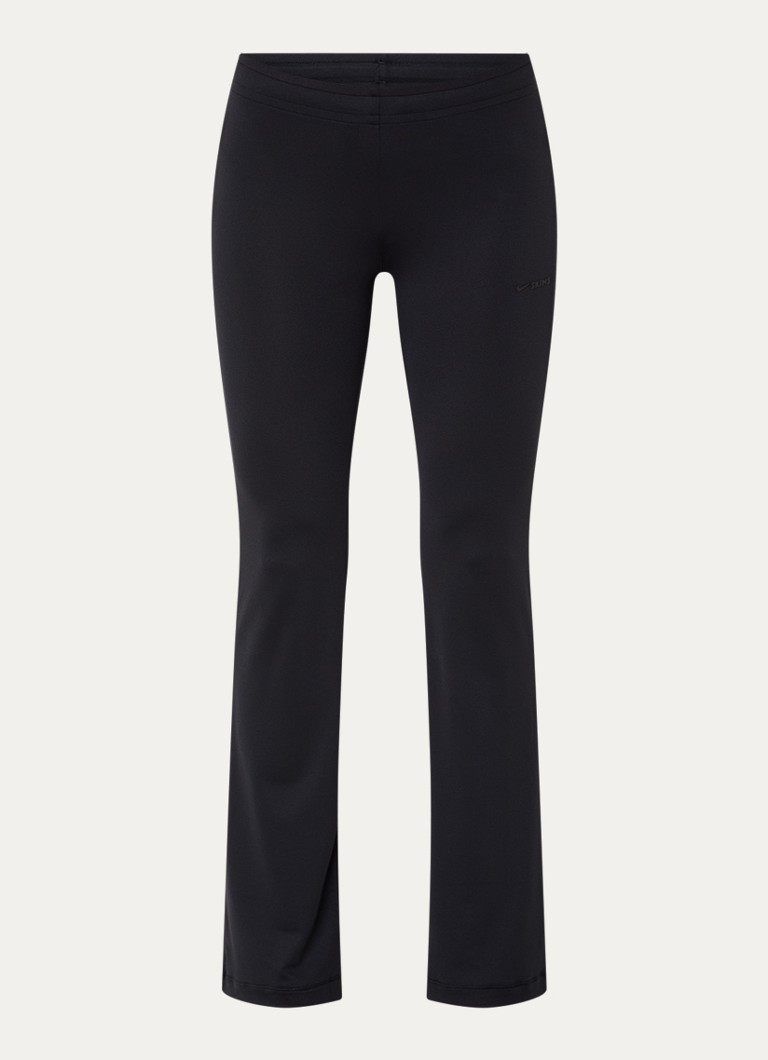 NikeSKIMS Dames Airy low waist flared fit trainingslegging met logo in de kleur Zwart, maat: S