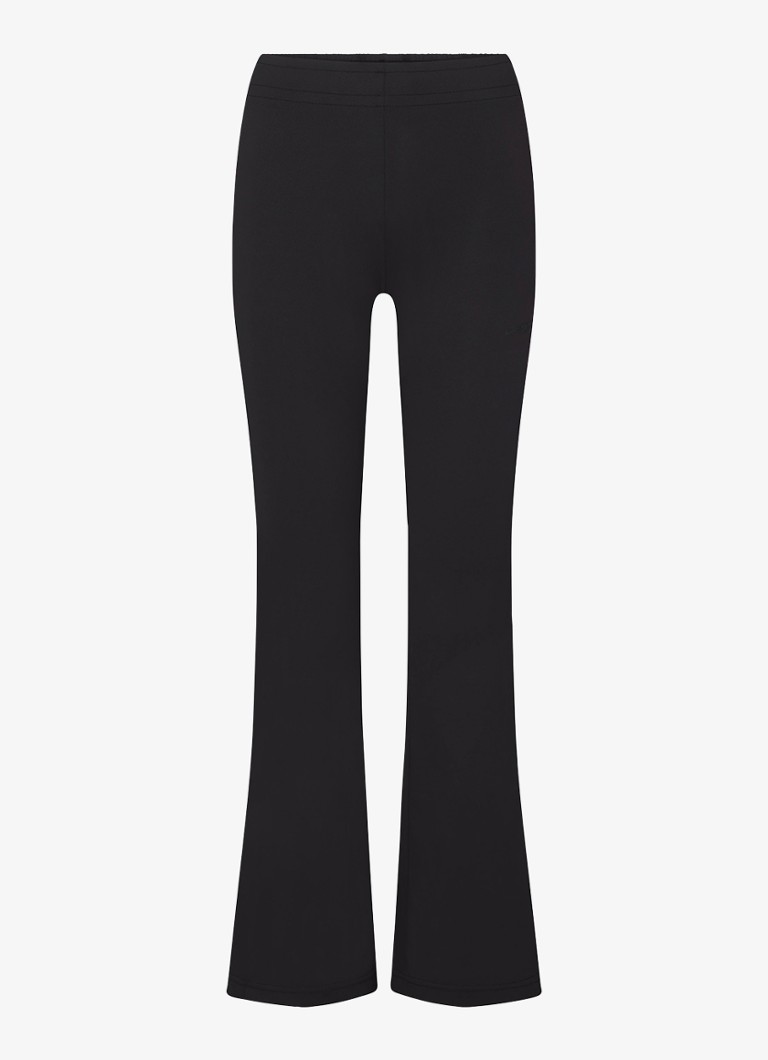 NikeSKIMS Dames Airy low waist flared fit trainingslegging met logo in de kleur Zwart, maat: S