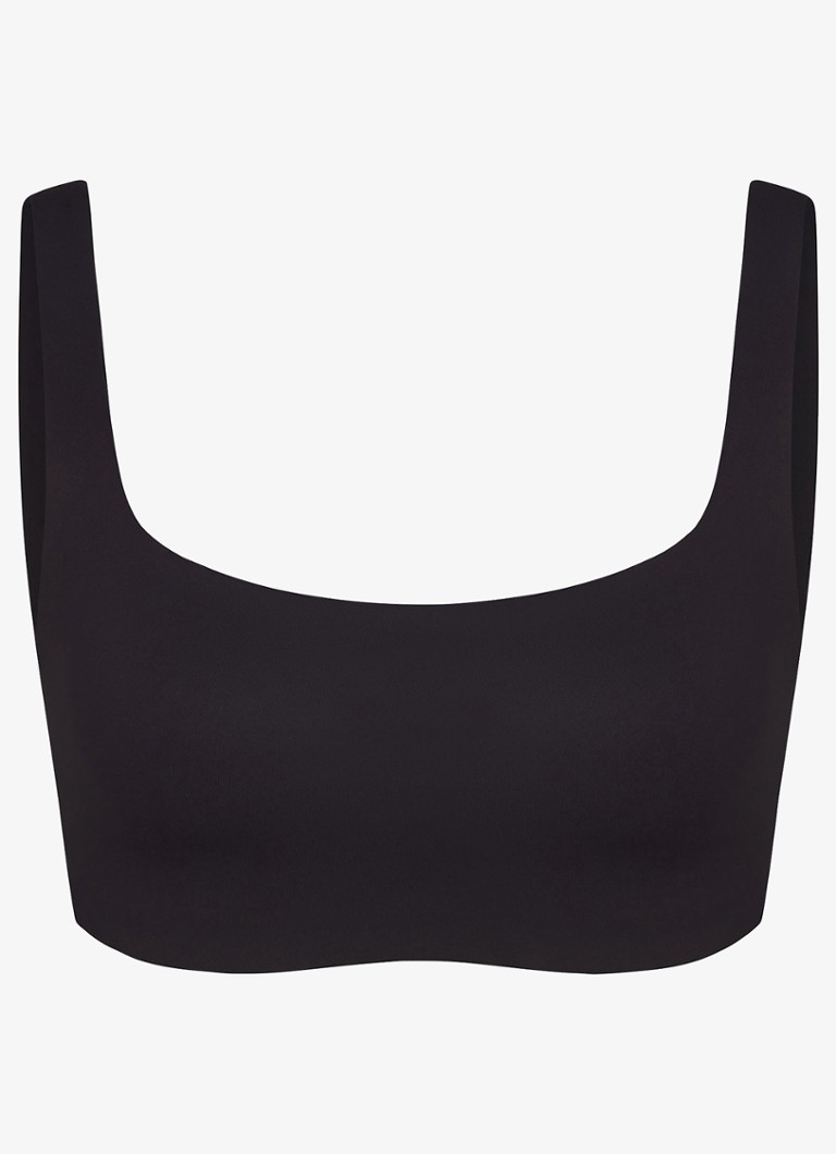 NikeSKIMS Dames Matte sport bh met medium support in de kleur Zwart, maat: S