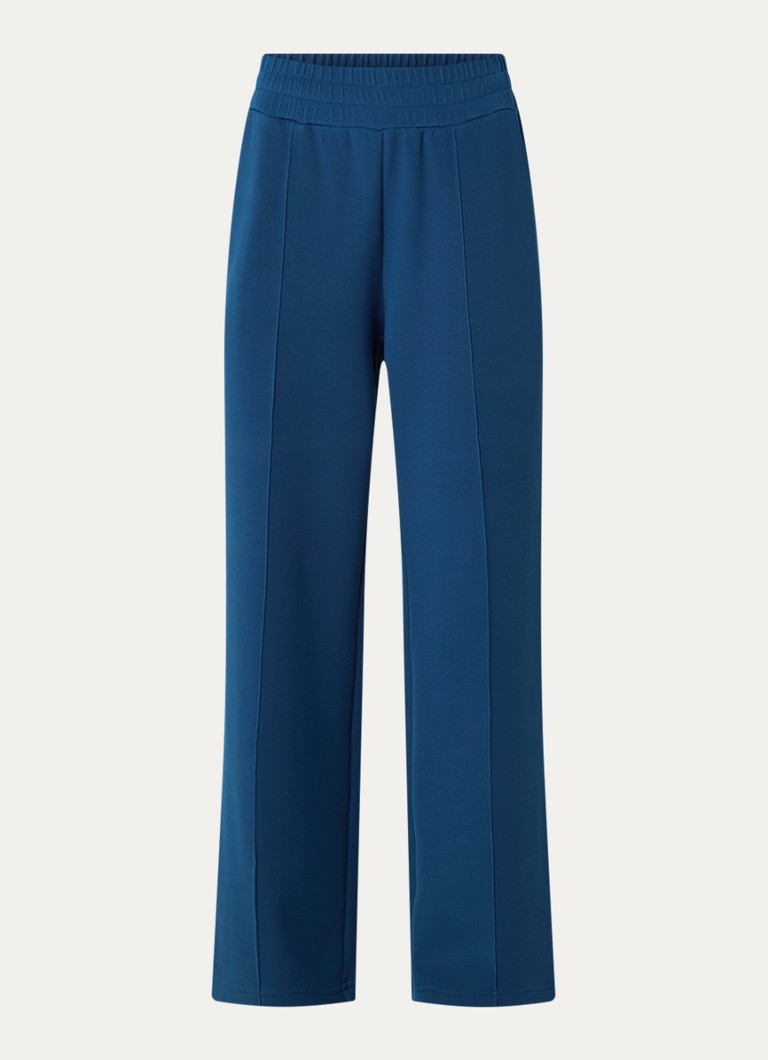 Varley Dames High waist wide fit joggingbroek met siernaad in de kleur Blauw, maat: M