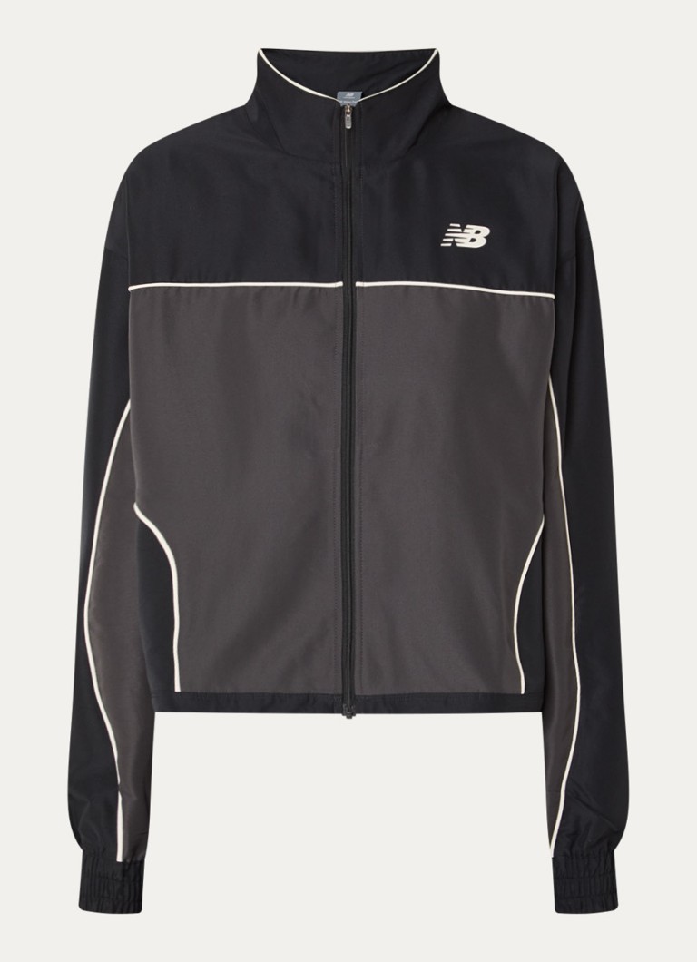 New Balance Dames Jack met logo en steekzakken in de kleur Zwart, maat: S