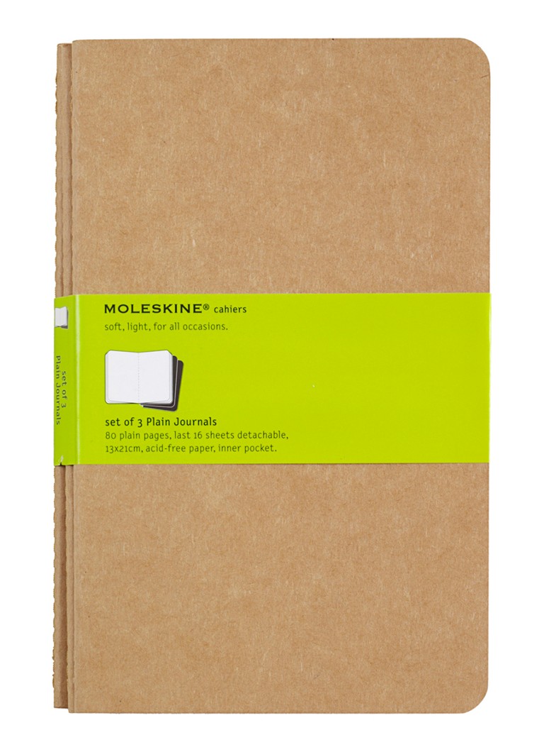 Moleskine Cahier Journals Large Plain Kr Lichtbruin - Deal