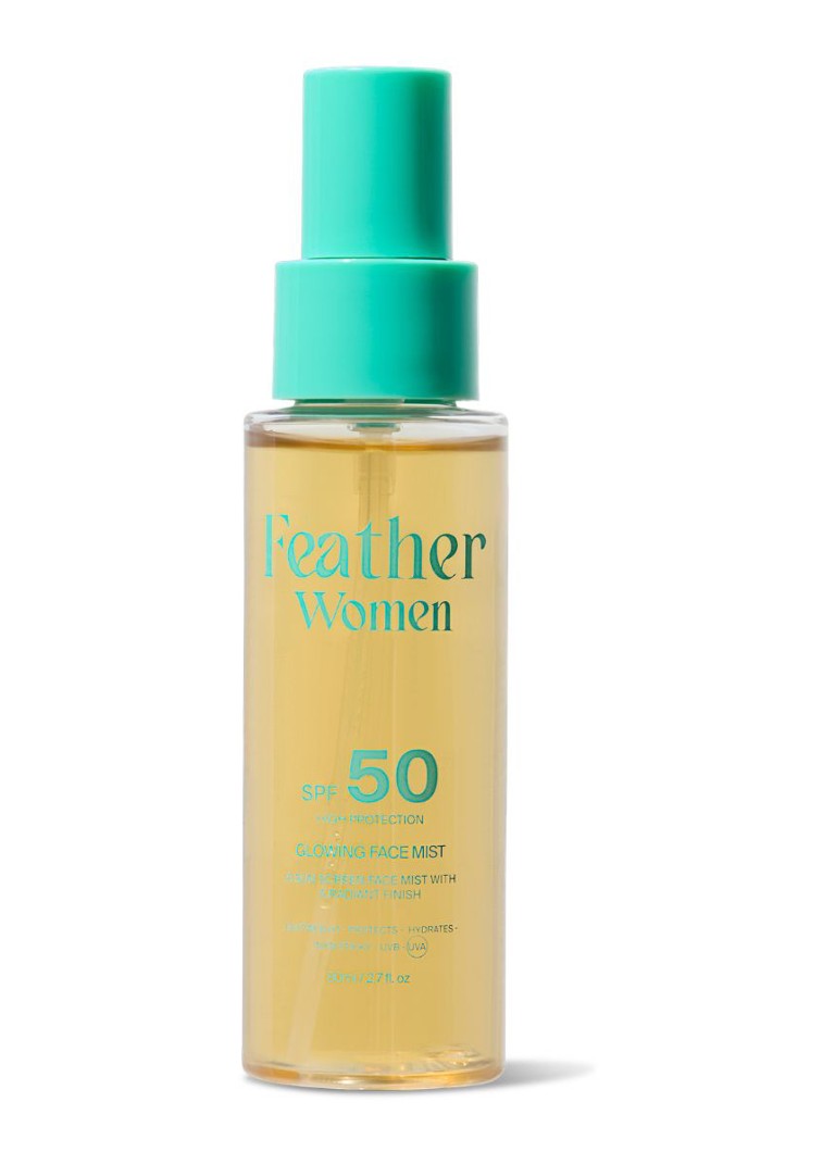 Feather Women Glowing Face Mist - zonnebrand gezicht 80ml Verzorging - Deal