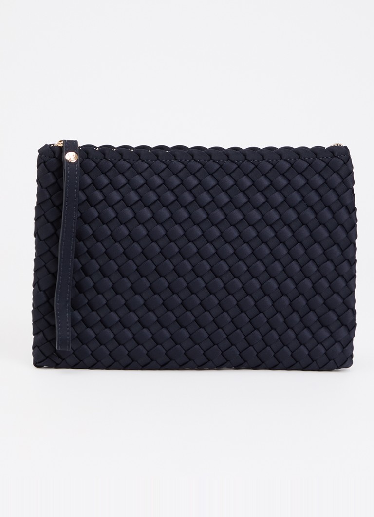 Marrea Dames Clutch met gevlochten details in de kleur Royalblauw, maat: OS