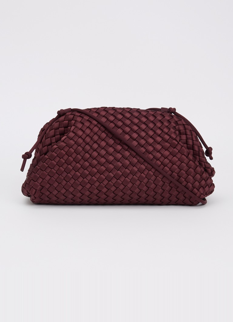 Marrea Dames Clutch met gevlochten details en verstelbare schouderriem in de kleur Indigo, maat: OS