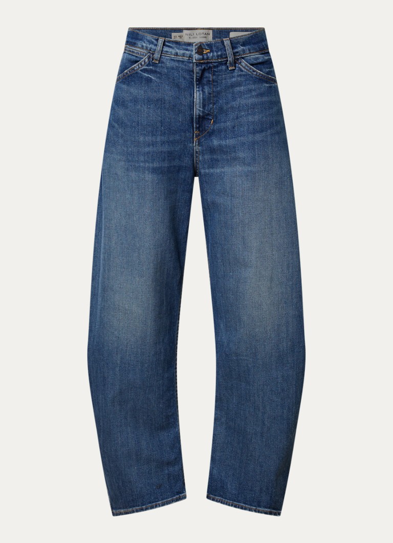 J.W. Anderson Dames Tribeca high waist wide leg jeans met medium wassing in de kleur Jeans, maat: W 28