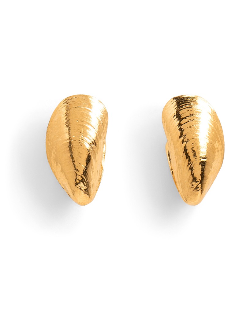 Wouters & Hendrix Dames Small mussel oorstekers verguld