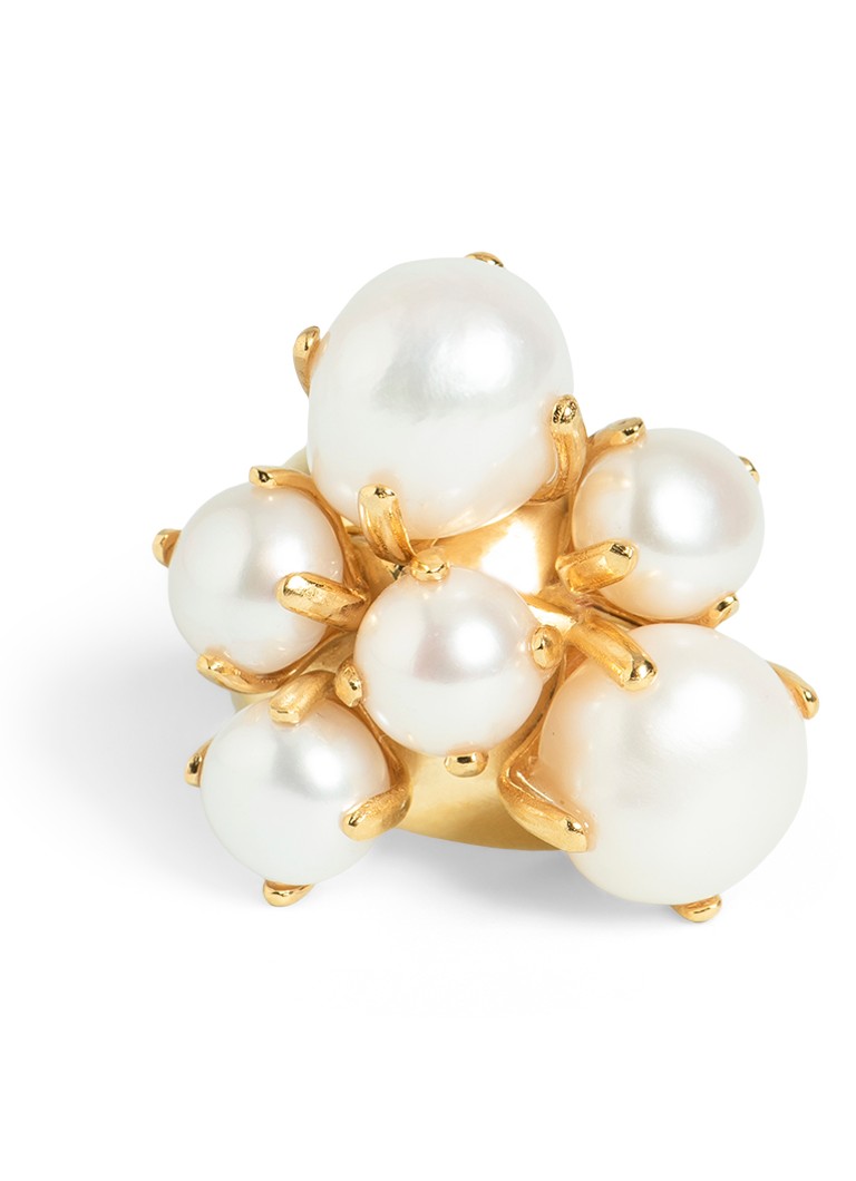 Wouters & Hendrix Dames Ring verguld in de kleur Goud, maat: 56