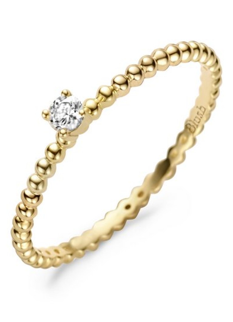 Blush Dames Ring van 14 karaat geelgoud met zirkonia 1215YZI in de kleur Geelgoud